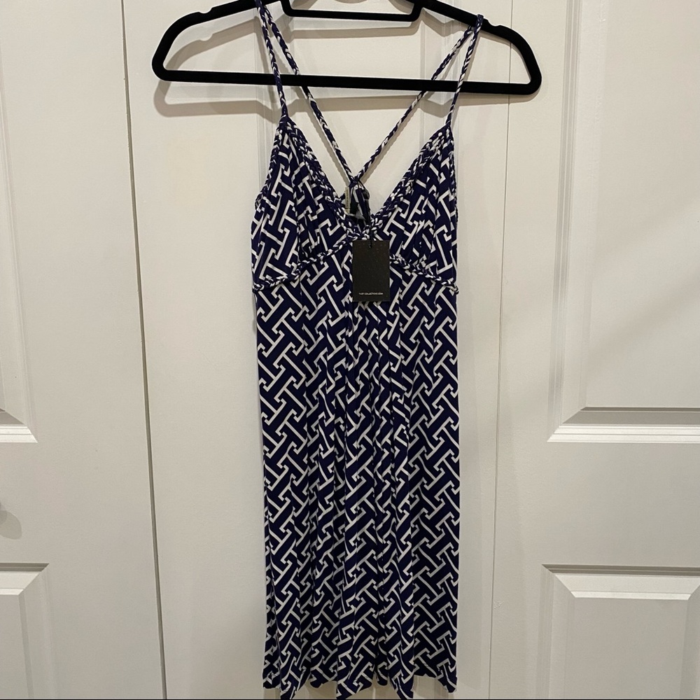 Tart Dress - Navy/White